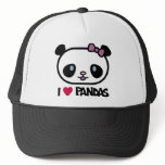 I Love Pandas Hats
