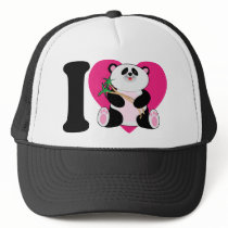 I Love Pandas Hats