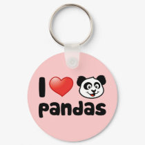 I Love Pandas keychains by cuteunion I Love Pandas keychains