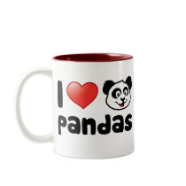 I Love Pandas mugs by cuteunion I Love Pandas mugs