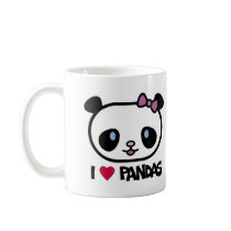 I Love Pandas Coffee Mug