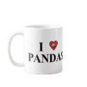 I Love Pandas mugs
