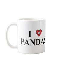 I Love Pandas mugs