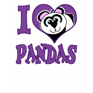 I Love pandas shirt