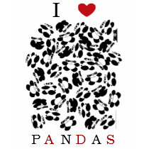 I love pandas t-shirts by Computious I love pandas t-shirts