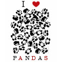 I love pandas t-shirts