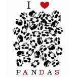 I love pandas tee shirts