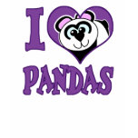 I Love pandas T-shirts