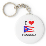 I Love Pandora Ohio Keychain