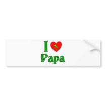 I Love Papa. Bumper Sticker