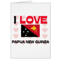 I Love Papua New Guinea cards