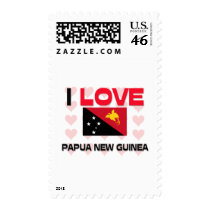 I Love Papua New Guinea postage