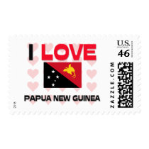 I Love Papua New Guinea postage