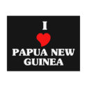 I Love Papua New Guinea postcards