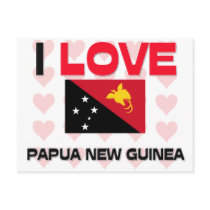 I Love Papua New Guinea postcards