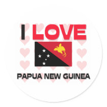I Love Papua New Guinea stickers by tshirtshirts I Love Papua New Guinea stickers