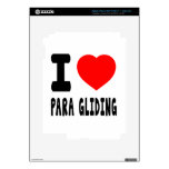 I Love Para Gliding iPad 3 Skins