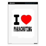 I Love Parachuting iPad 3 Decal