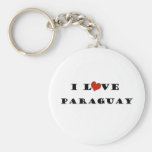 I Love Paraguay Keychain