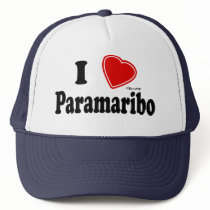 I Love Paramaribo hats