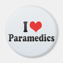 I Love Paramedics Magnets