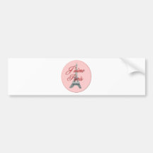 I love Paris Bumper Sticker