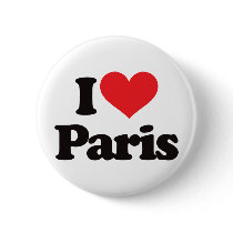 I Love Paris buttons