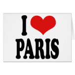 I Love Paris Cards I Love Paris Cards