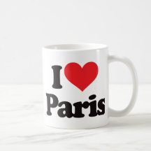 I Love Paris Coffee Mugs