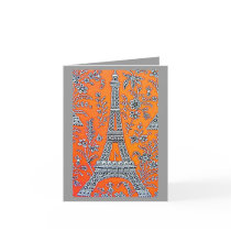 I LOVE PARIS Grey  Card