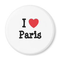 I love Paris heart T-Shirt Magnets