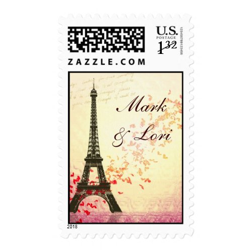 I love Paris in the springtime stamp