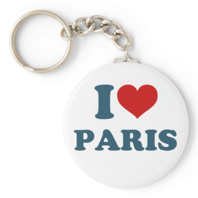 I Love Paris Keychains