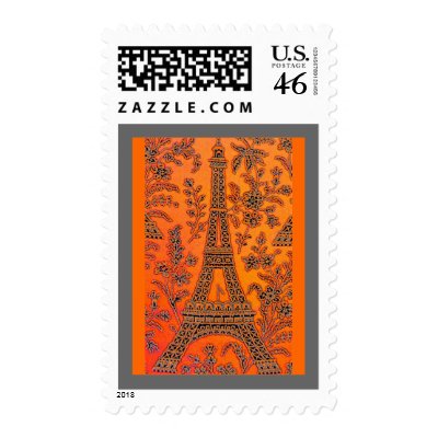 I Love Paris  Postage by INTHEPRESENT