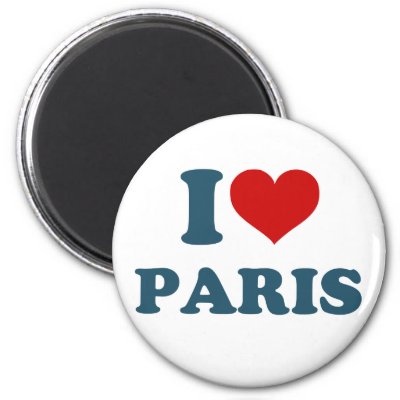 I Love Paris Refrigerator Magnets