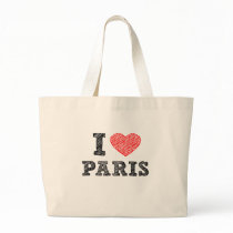 I Love Paris Sketch Bag
