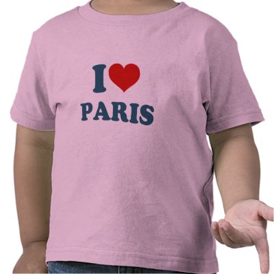 I Love Paris T Shirts