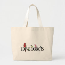 I Love Parrots Bags