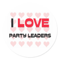 I LOVE PARTY LEADERS stickers by professions I LOVE PARTY LEADERS stickers