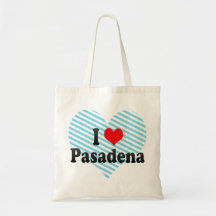 I Love Pasadena, United States Canvas Bag
