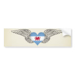 I Love Patagonia -wings Bumper Sticker
