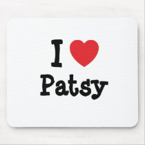 I love Patsy heart T-Shirt mousepads