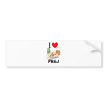 I Love Pb&J bumper stickers