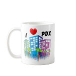 I Love PDX Coffee Mug mugs