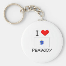 I Love Peabody Massachusetts Key Chains