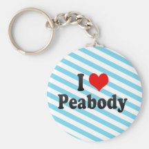 I Love Peabody, United States Keychains