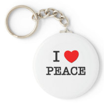 I Love Peace Keychain