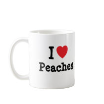 I love Peaches heart T-Shirt mugs