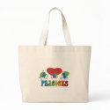 I Love Peacocks bags