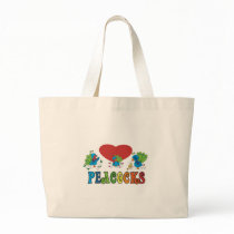 I Love Peacocks Tote Bag